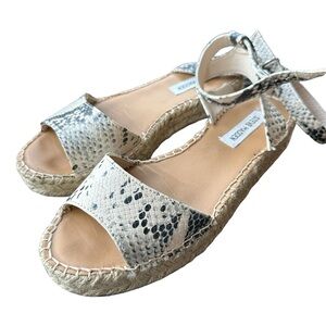 Women’s Steve Madden faux sneak skin espadrilles